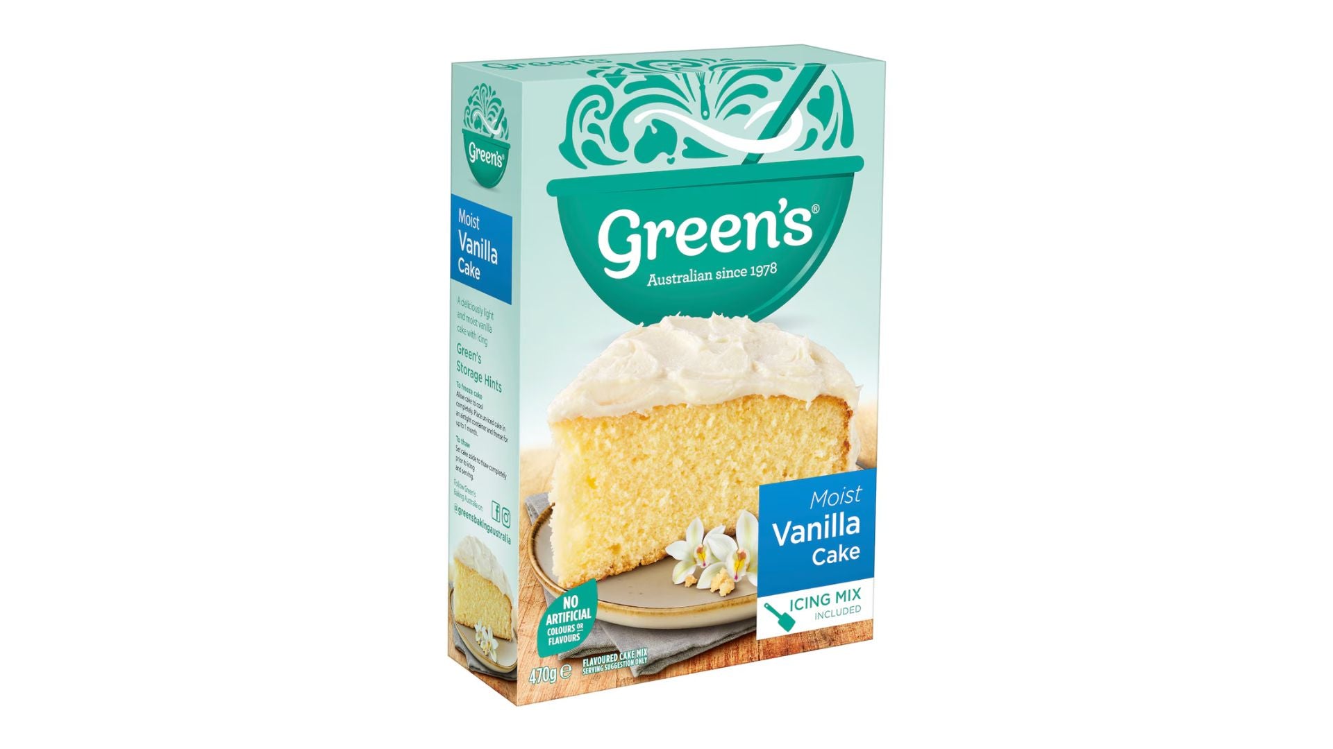 Green's Moist Cake Mix Vanilla 470g