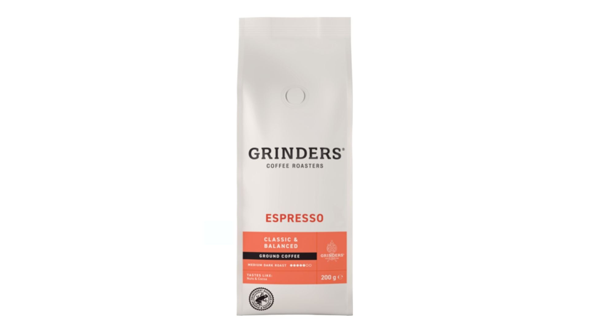 Grinders Classic & Balanced Espresso Ground Coffee 200g