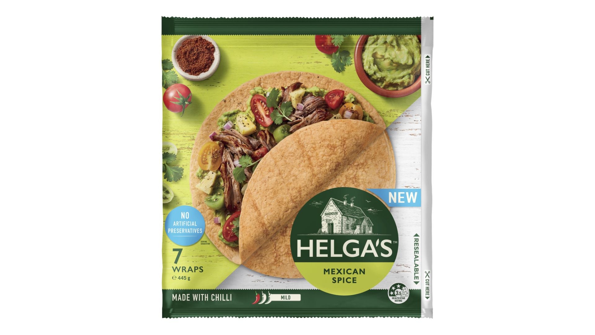 Helga's Mexican Wraps 7pk