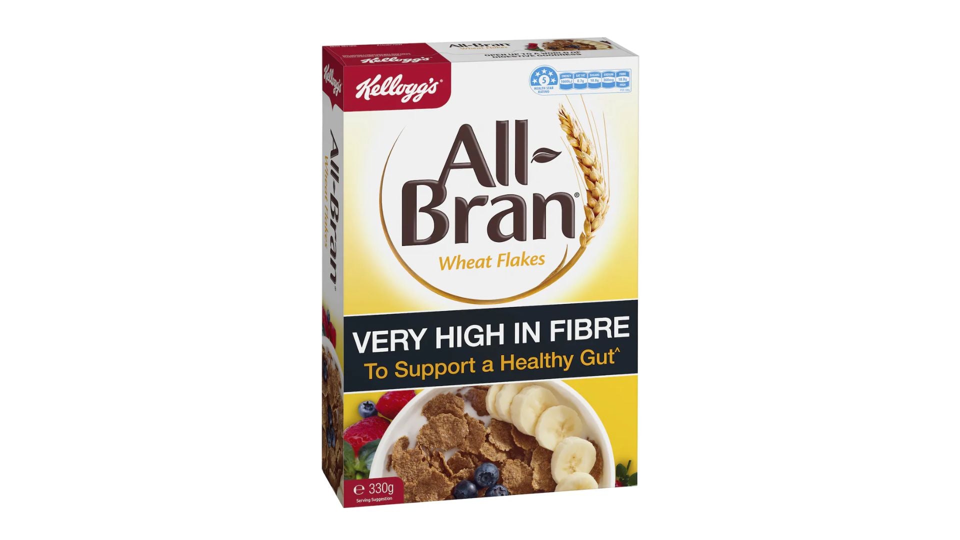 Kellogg's All-Bran Wheat Flakes Breakfast Cereal 330g