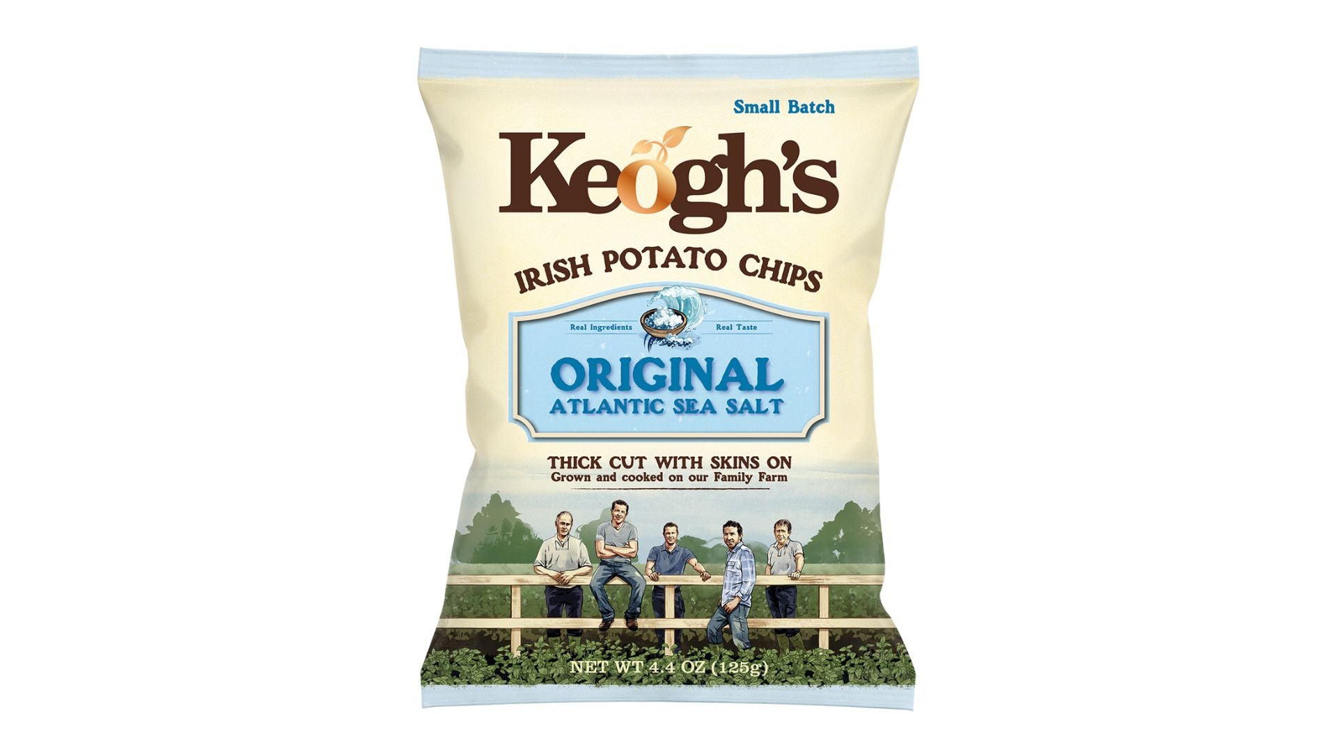 Keogh's Irish Potato Chips Sea Salt 125g