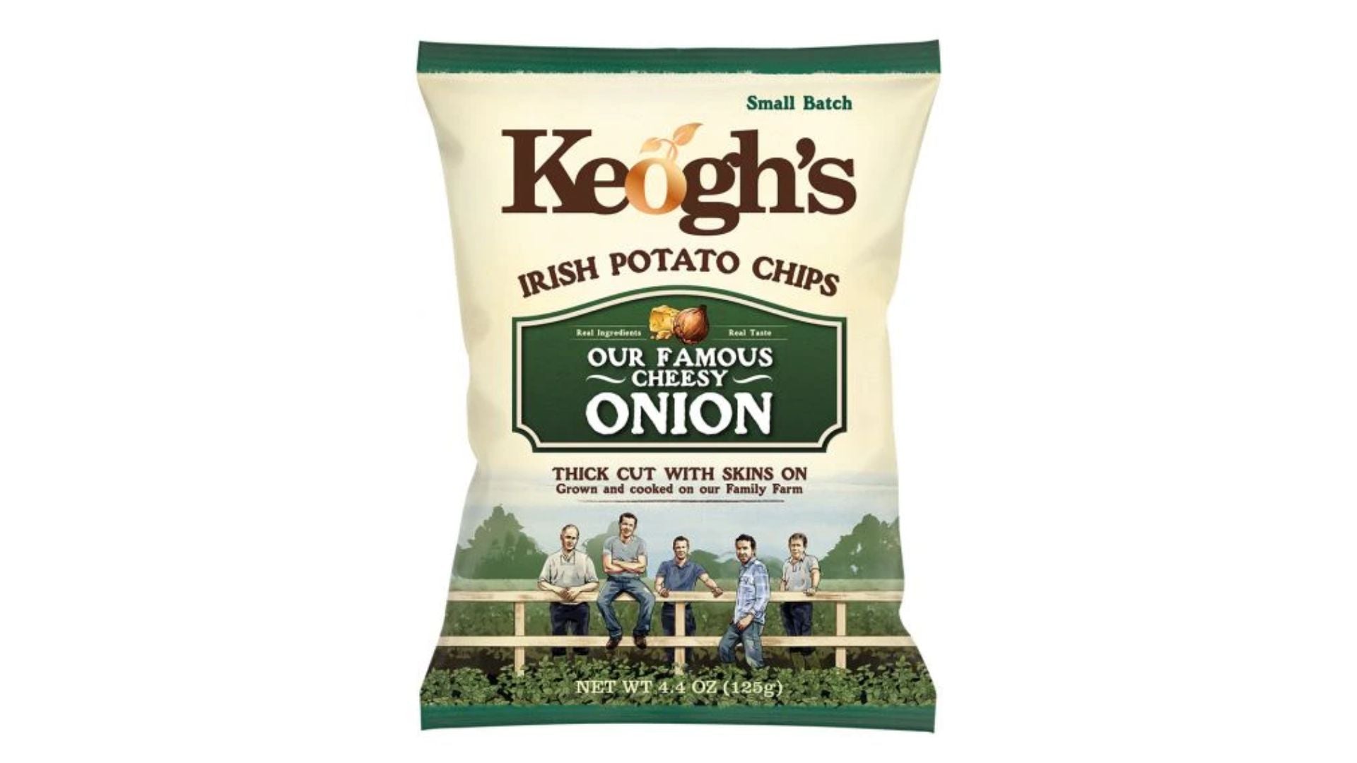 Keogh's Irish Potato Chips Famous Cheesy Onion 125g