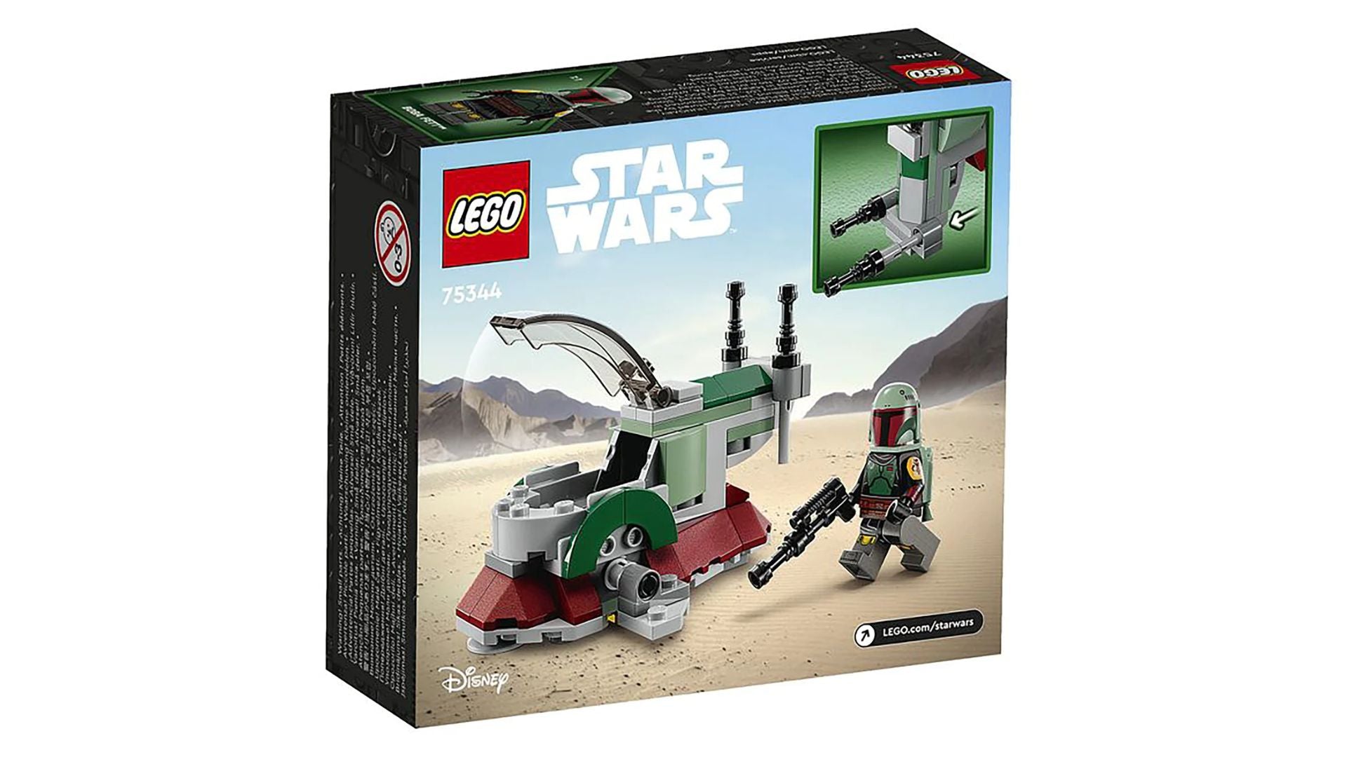LEGO Star Wars Boba Fett's Starship Microfighter 75344 (85 pieces)