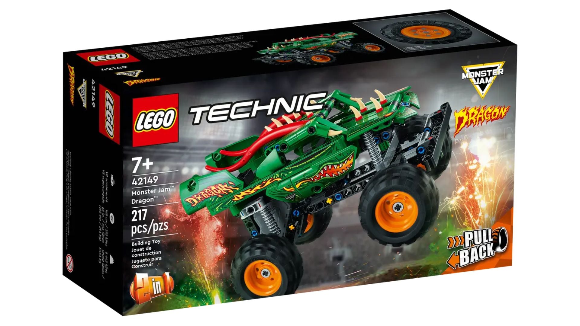 LEGO Technic Monster Jam Dragon 42149