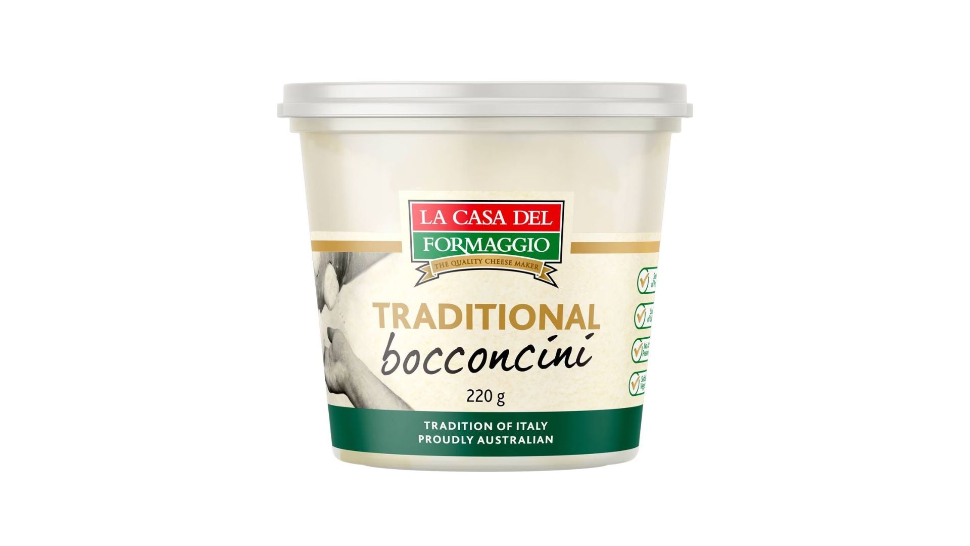 La Casa Del Formaggio Traditional Bocconcini 220g