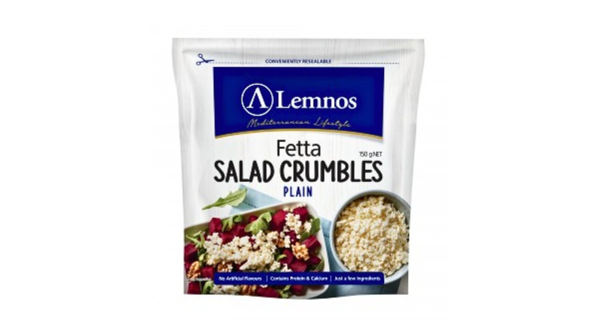 Lemnos Fetta Salad Crumbles Plain 120g