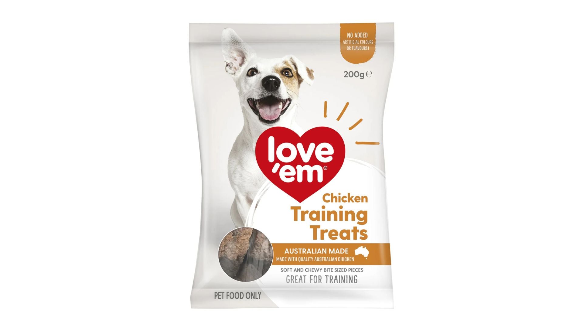 Love 'Em Mini Training Treats Chicken 200g