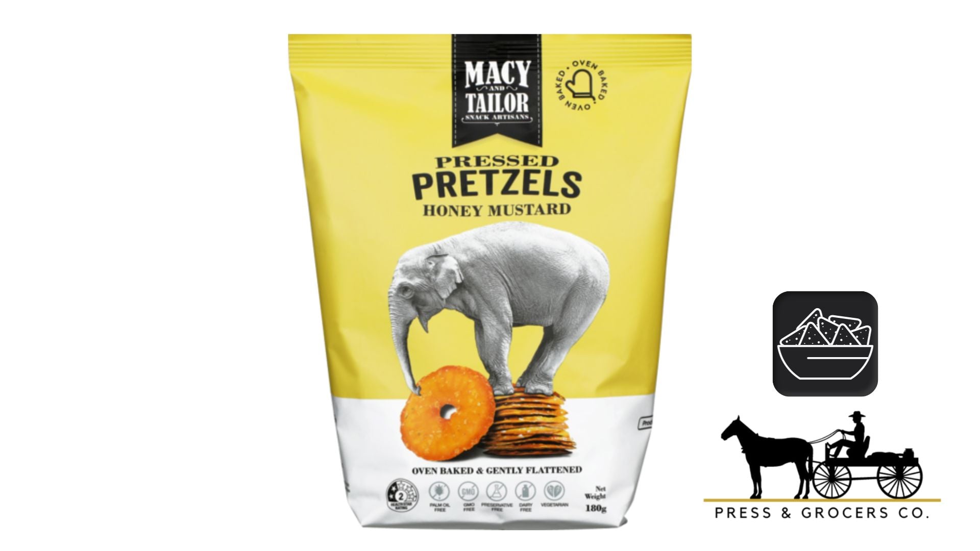Macy Tailor Pressed Pretzels Honey Mustard 180g