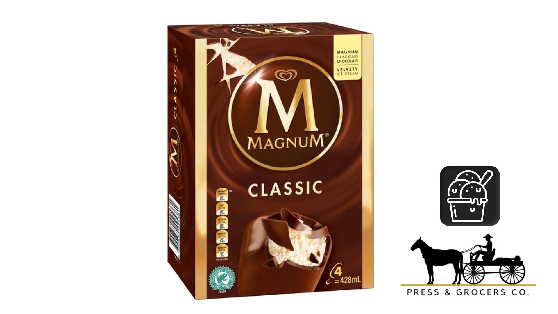 Magnum Classic 4pk 428ml