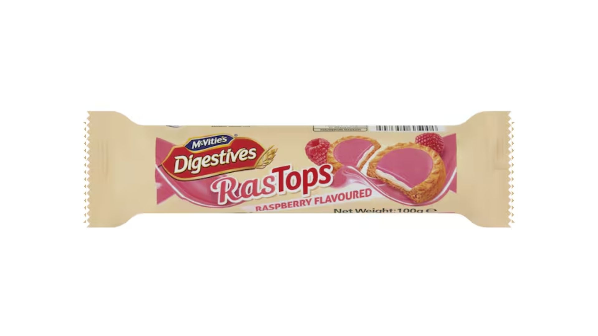 Mcvitie's Digestives RasTops 100g