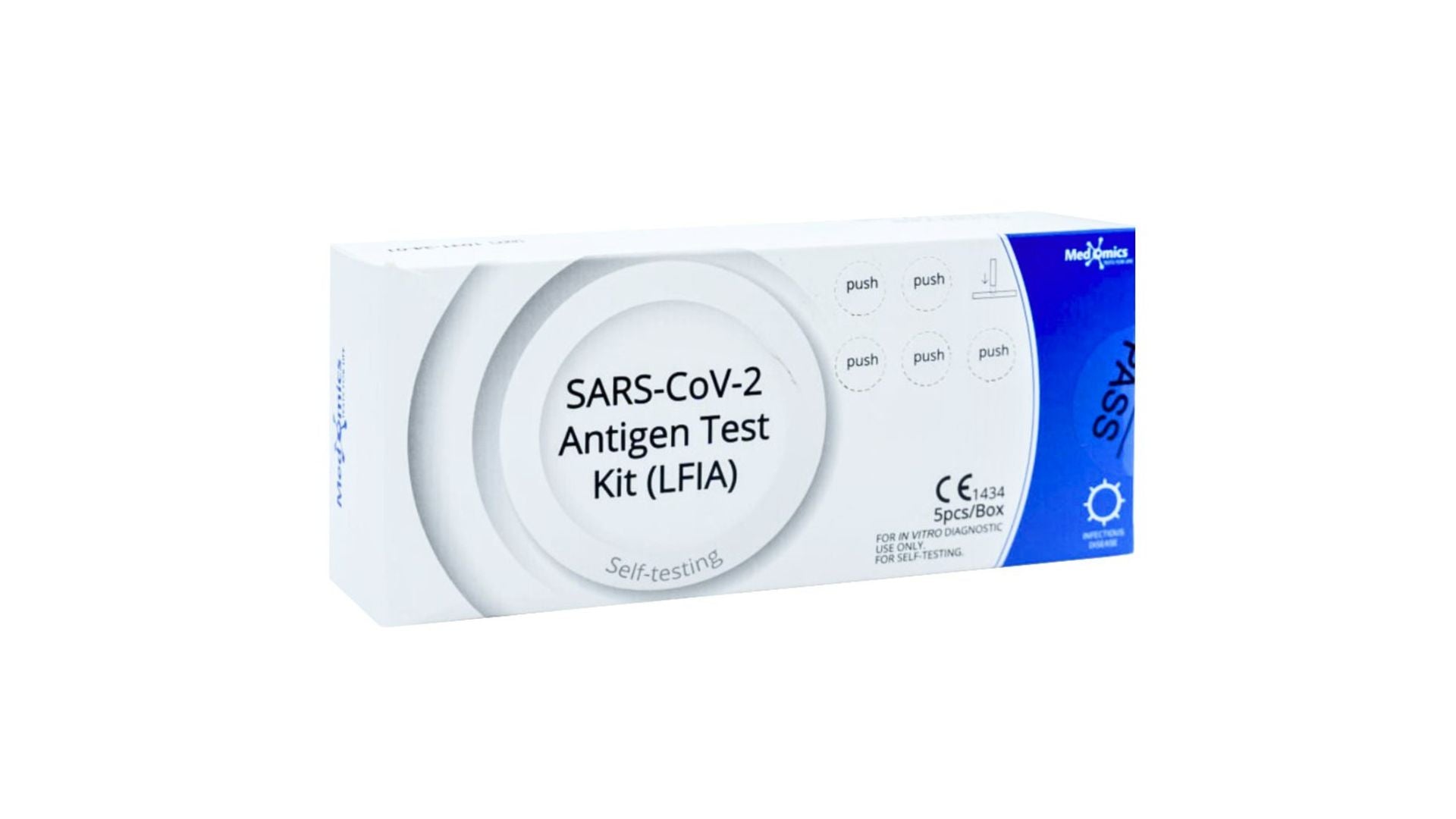 Medomics SARS-CoV-2 Rapid Antigen Test Kit (LFIA) 5pk