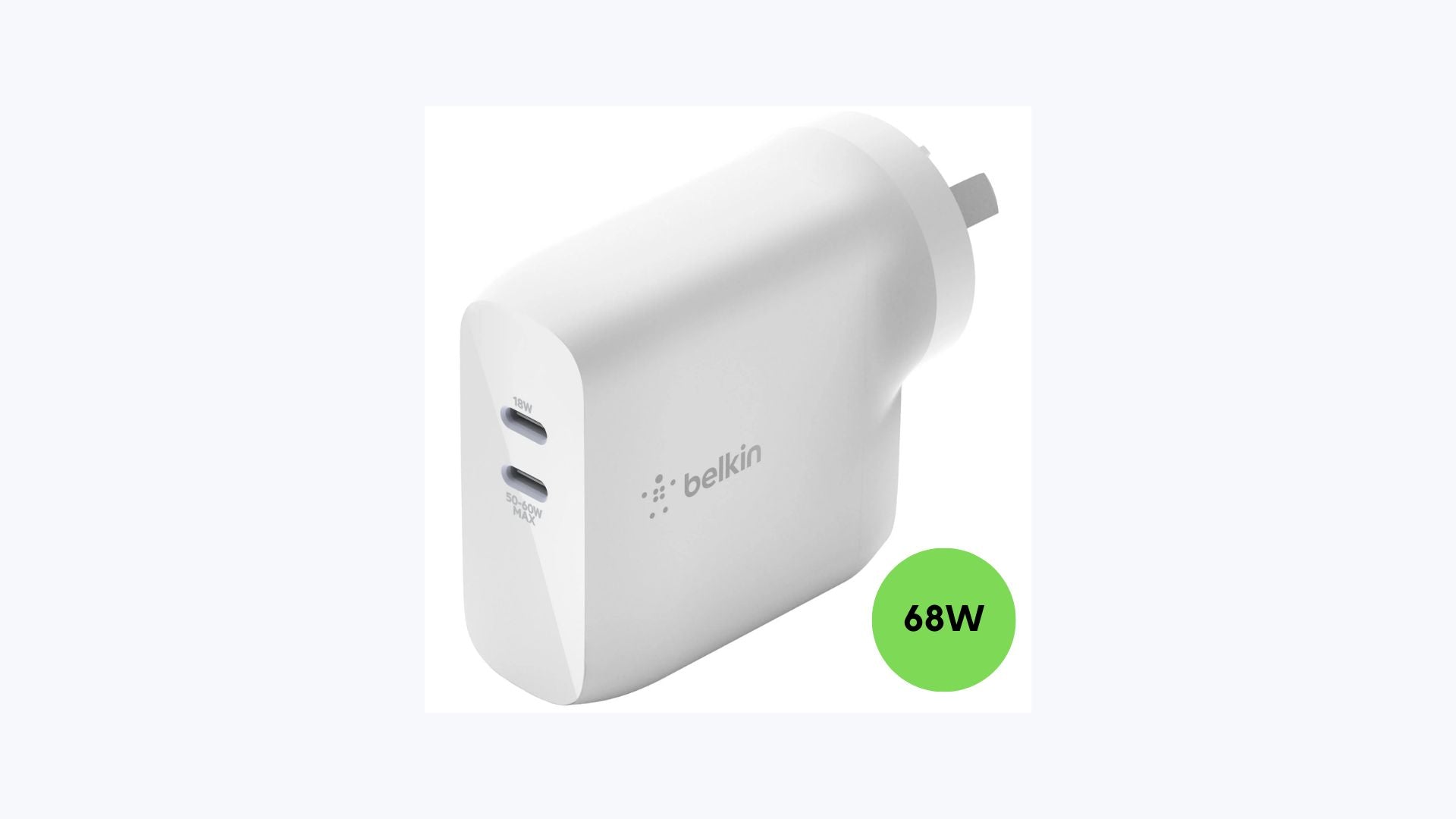 Belkin Dual USB-C Wall Adapter 68w