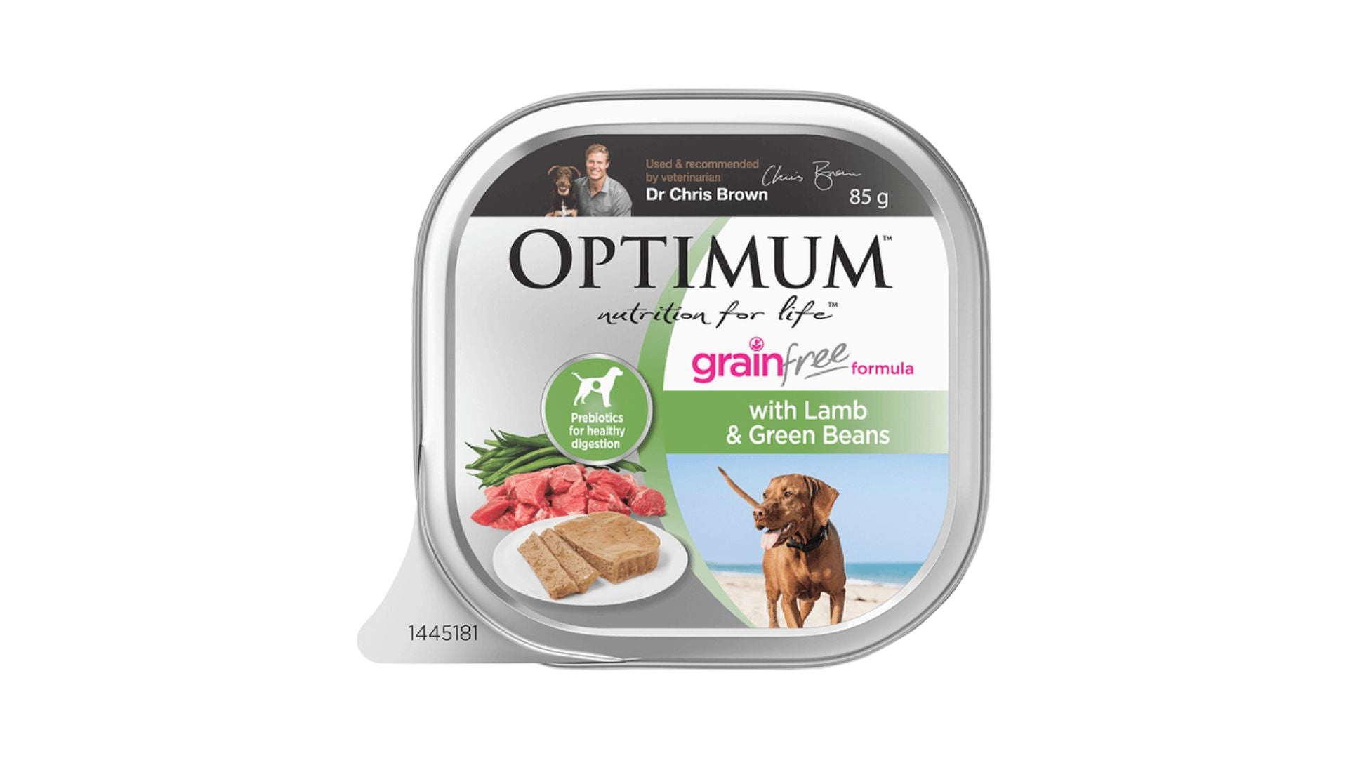 Optimum Dog Food Grain Free Lamb & Green Beans 85g