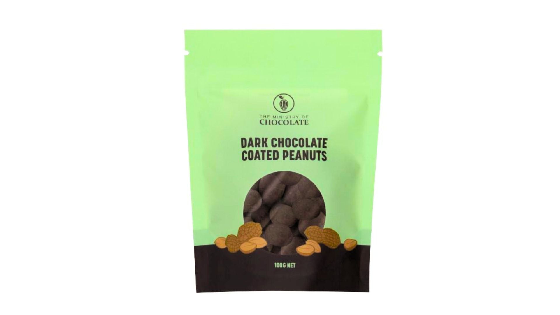 Ministry of Chocolate Dark Choc Coated Peanuts 100g