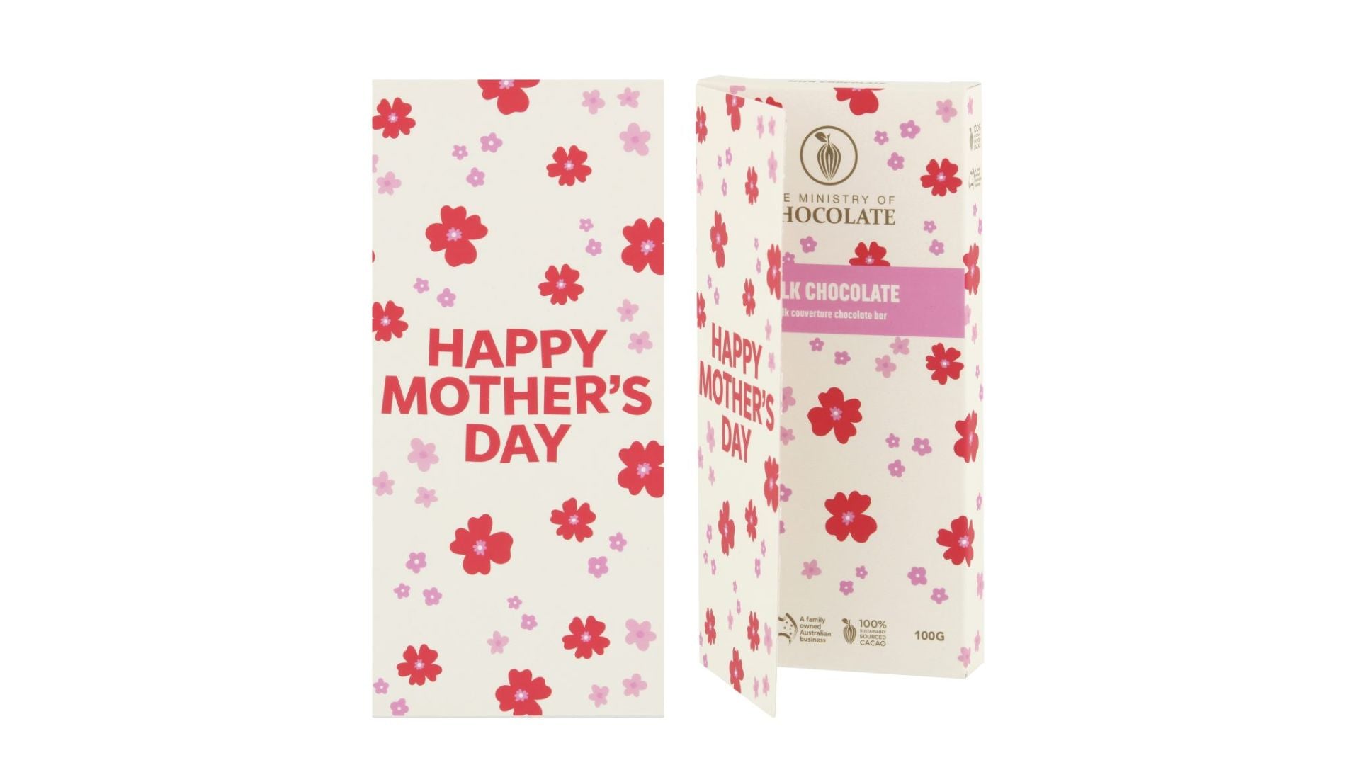 Ministry of Chocolate Greeting Card Block 'Mother's Day' 100g