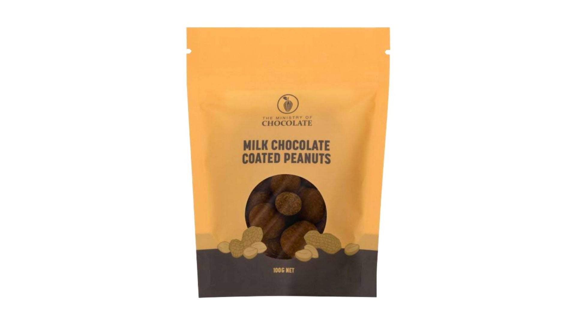 Ministry of Chocolate Milk Choc Coated Peanuts 100g