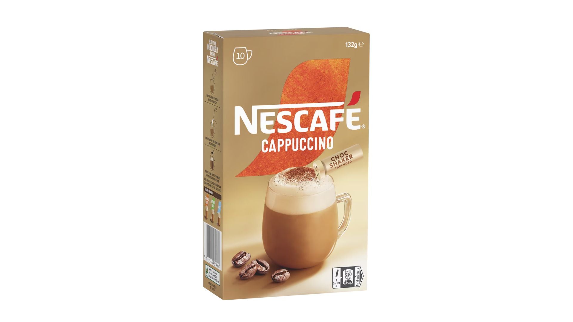 Nescafe Cappuccino Coffee Sachets 10pk 132g