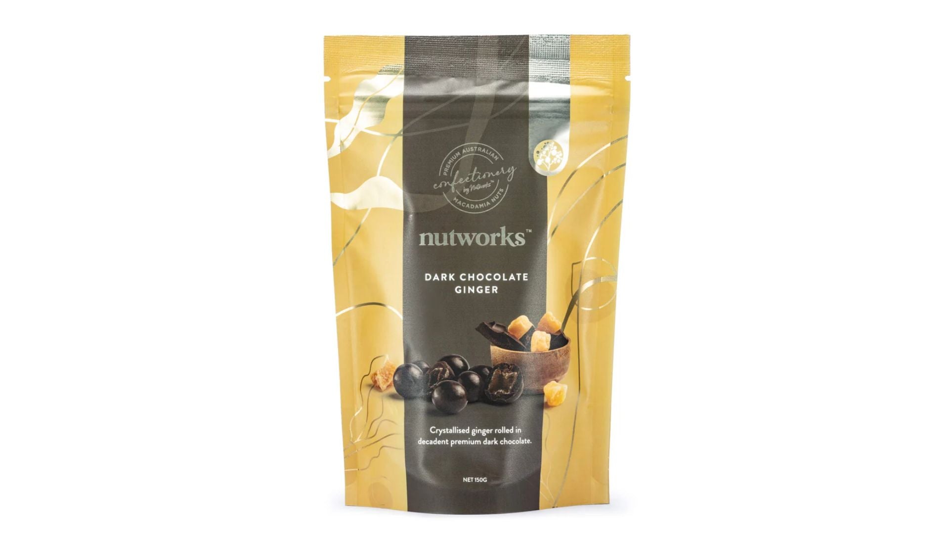 Nutworks Dark Choc Ginger 150g