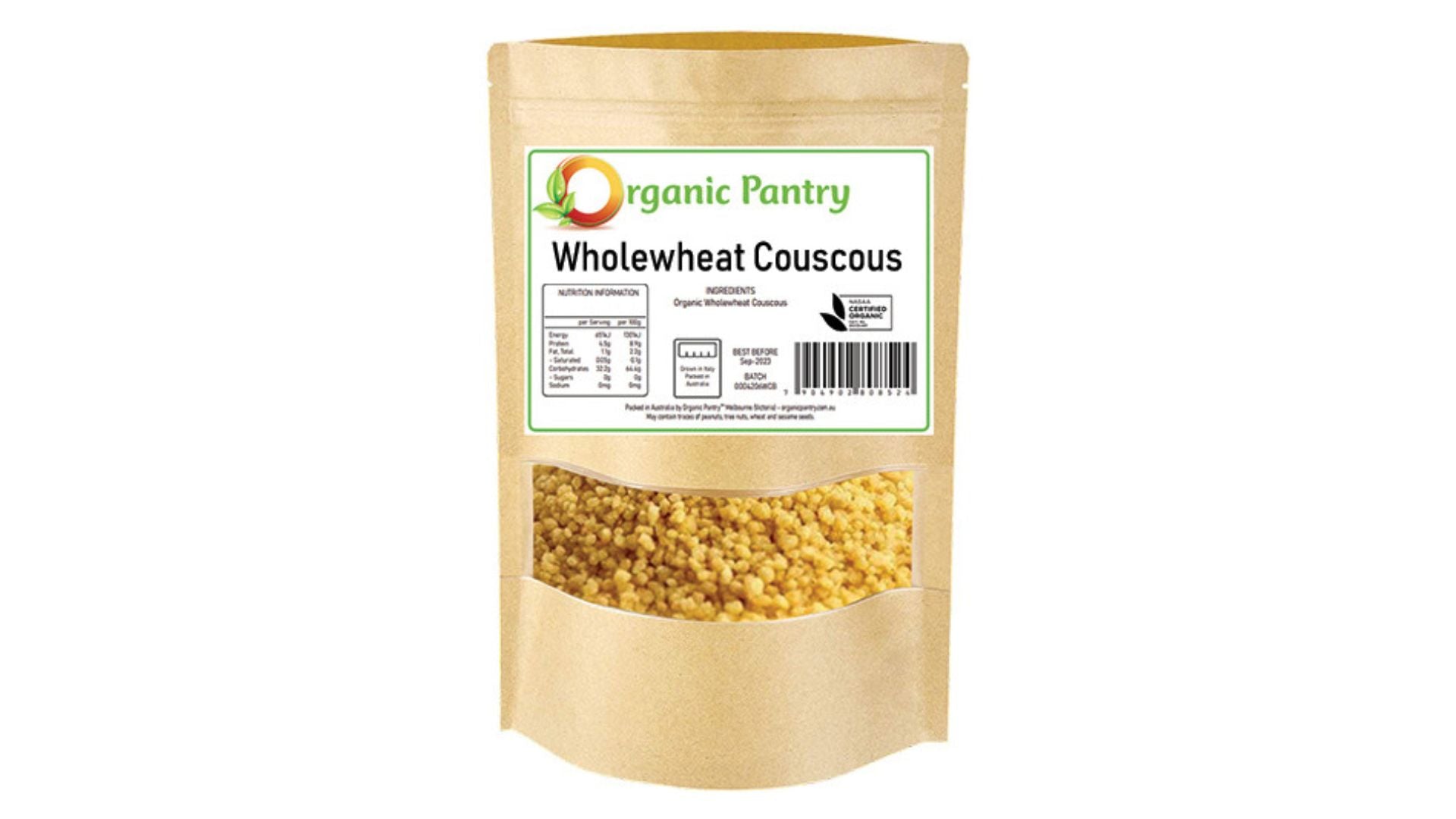 Organic Pantry Wholewheat Couscous 250g