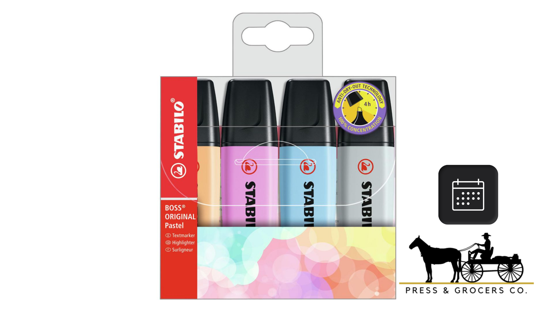 Stabilo Highlighter 4Pk