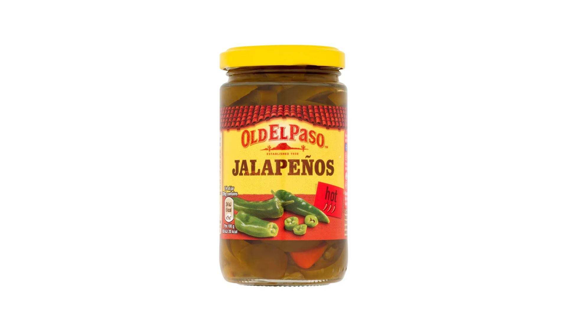 Old El Paso Green Jalapenos Hot 250g