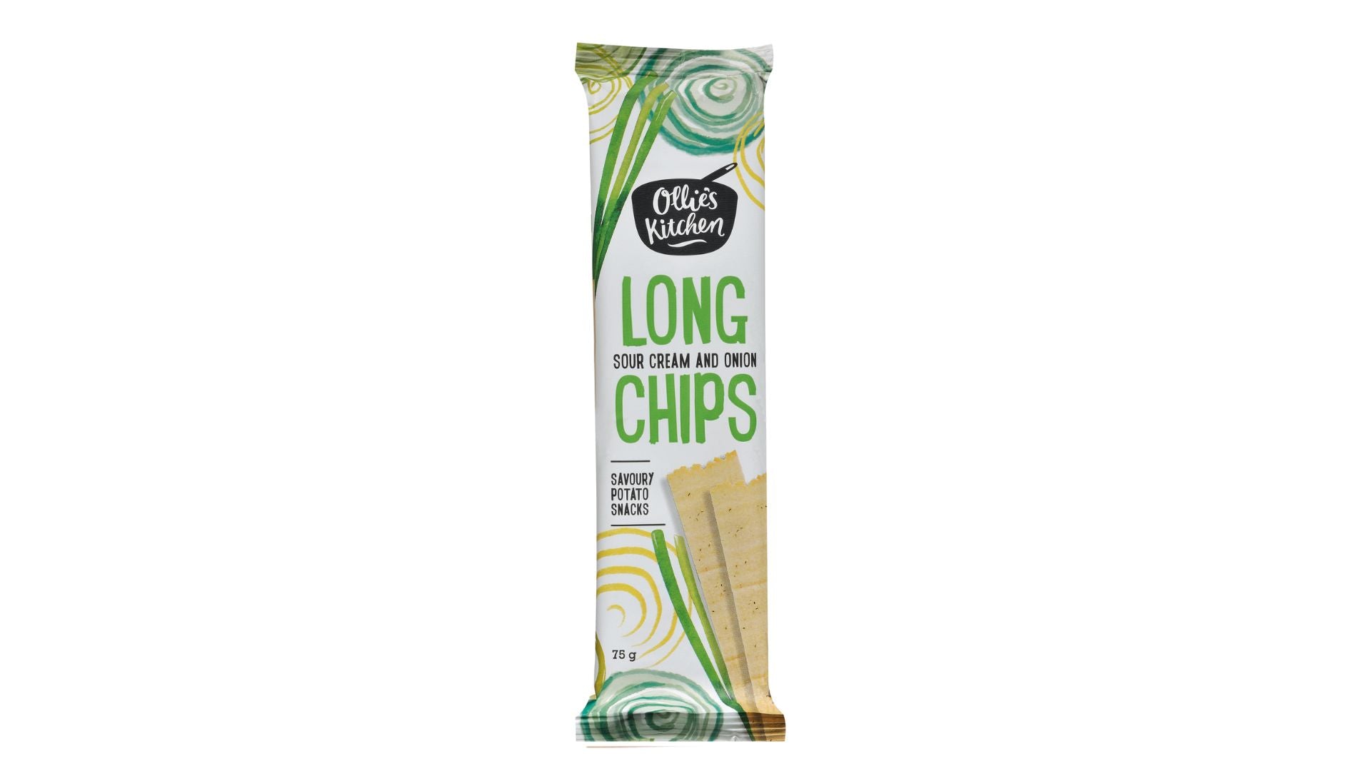 Ollie's Kitchen Long Chips Sour Cream & Onion 75g