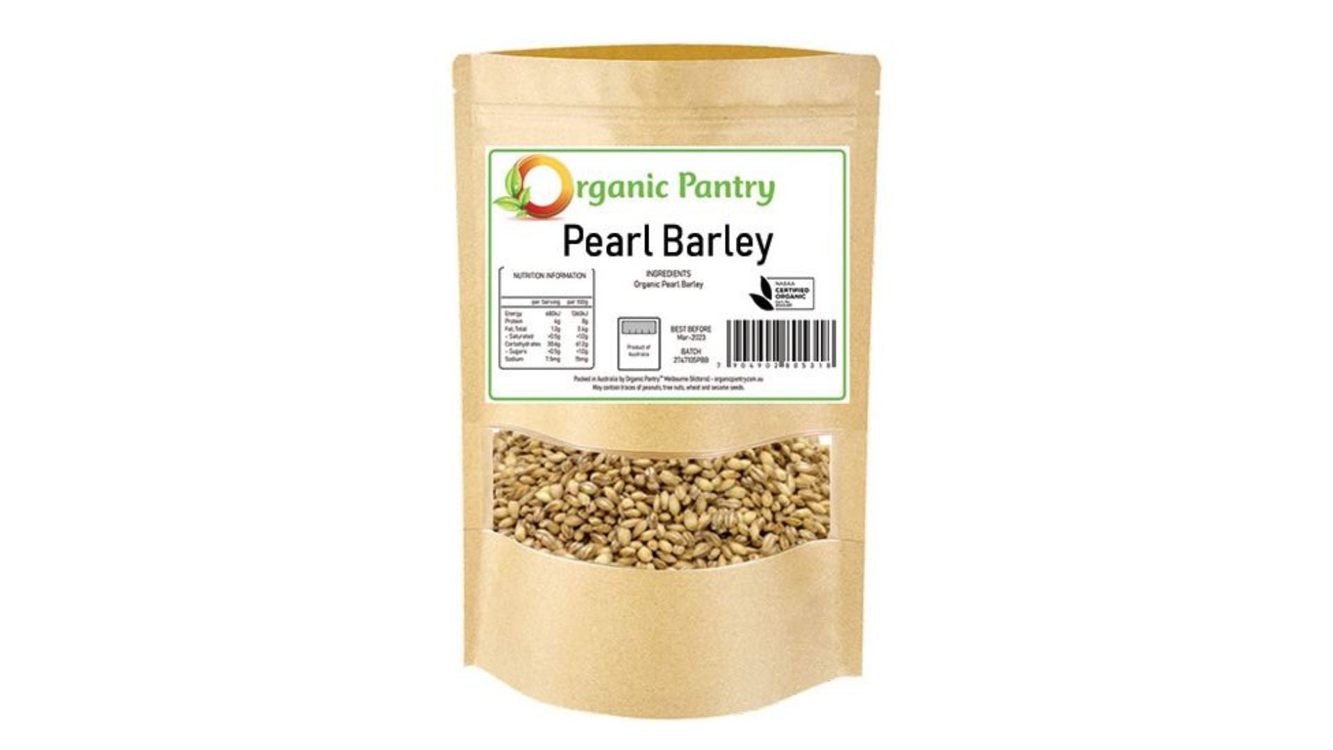 Organic Pantry Pearl Barley 250g