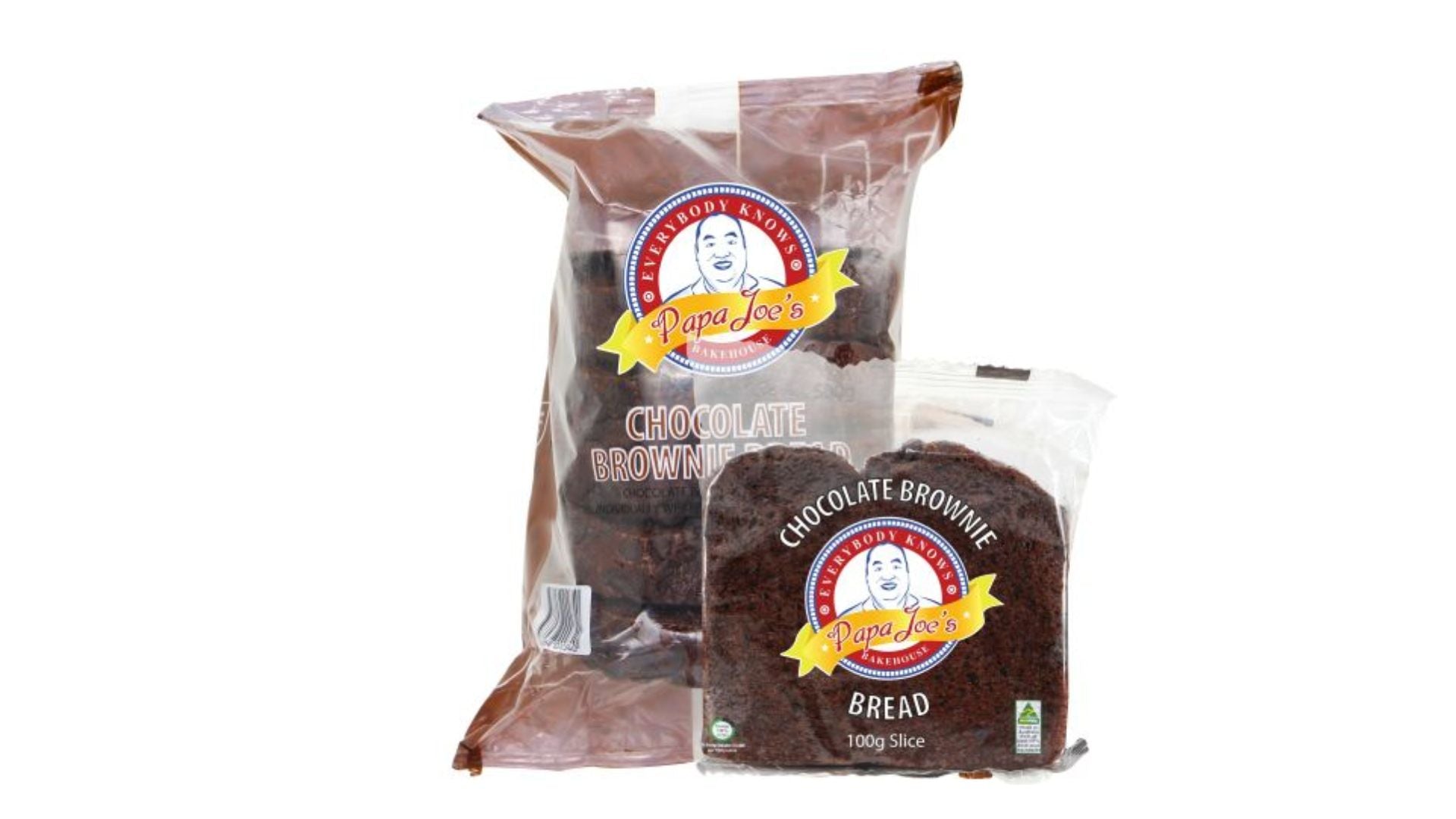 Papa Joe's Choc Brownie Bread (Individually Wrapped 5 Slices) 500g