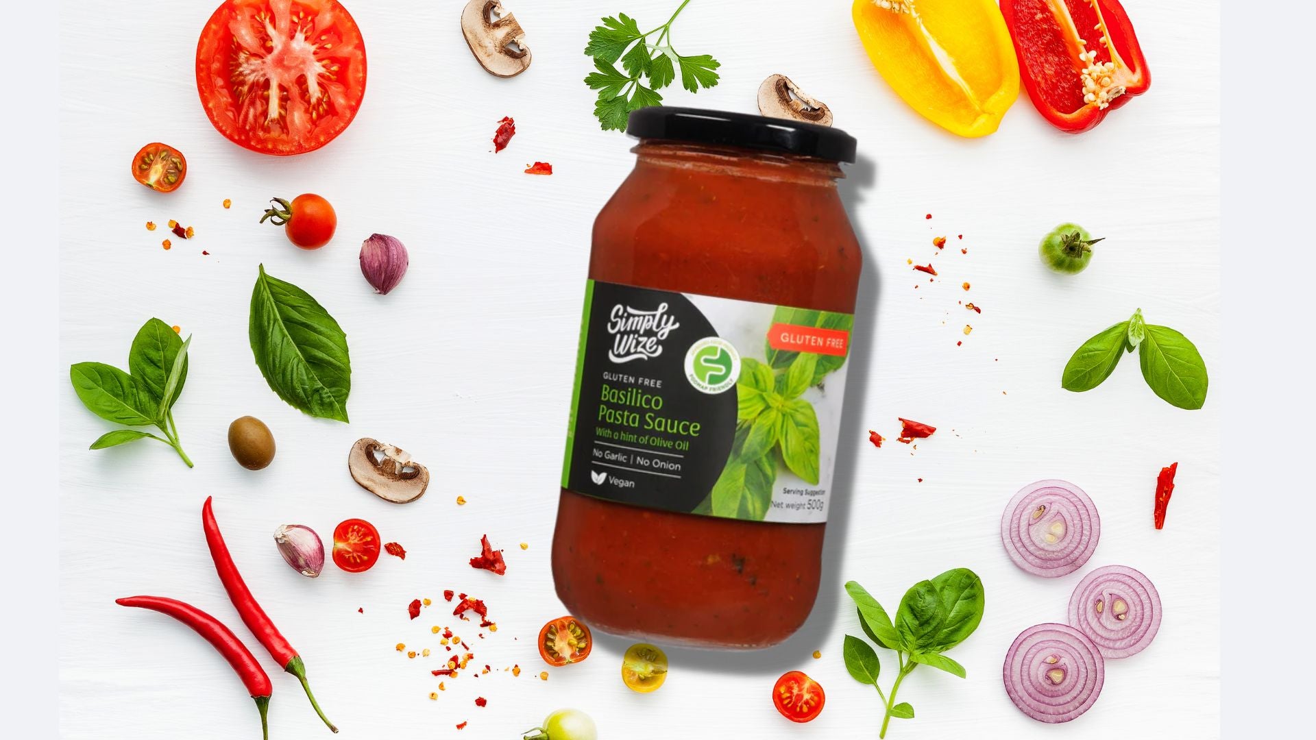 Simply Wize Pasta Sauce Basilico 500g