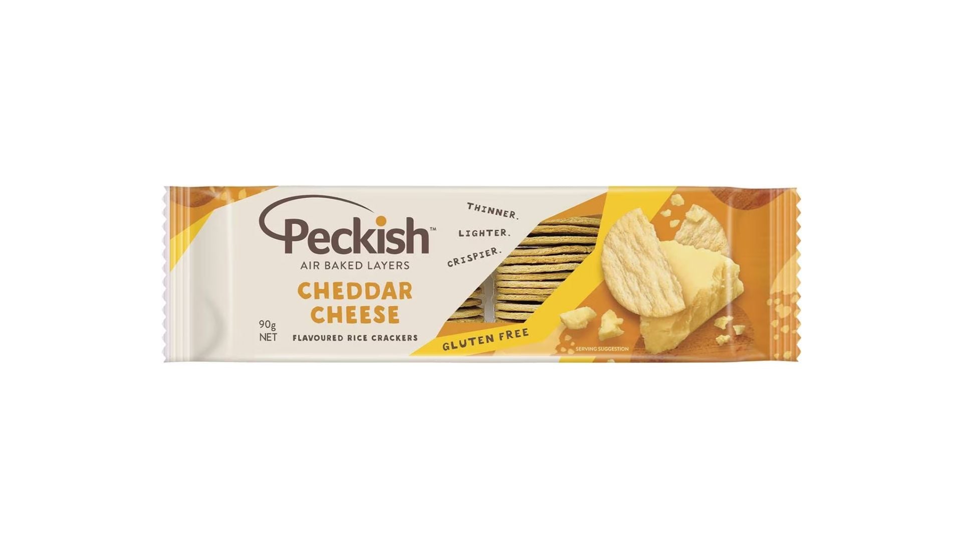 Peckish Rice Crackers Cheddar Cheese 90g