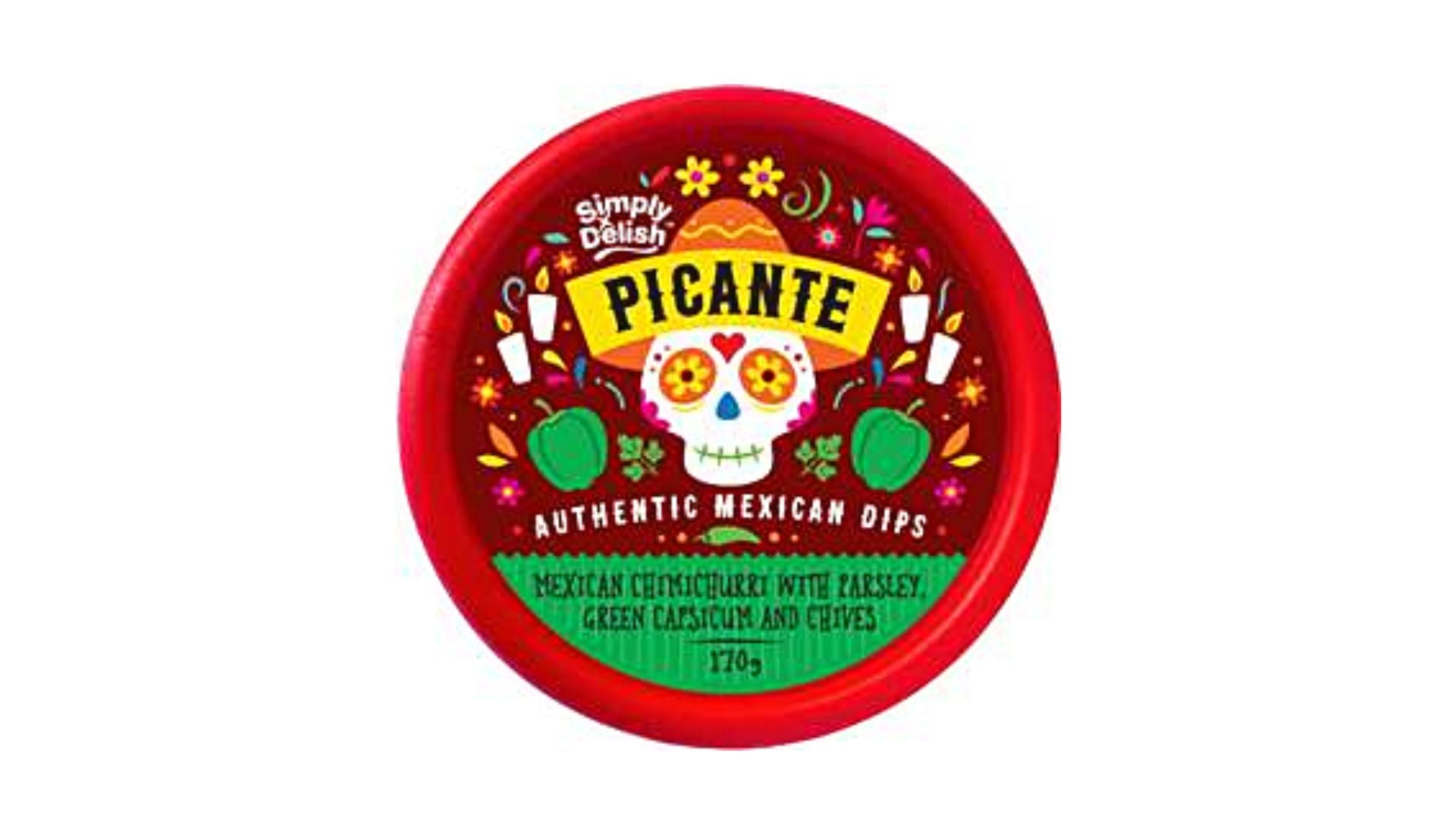Picante Dip Mexican Chimichurri & Parsley Green Capsicum & Chives 170g
