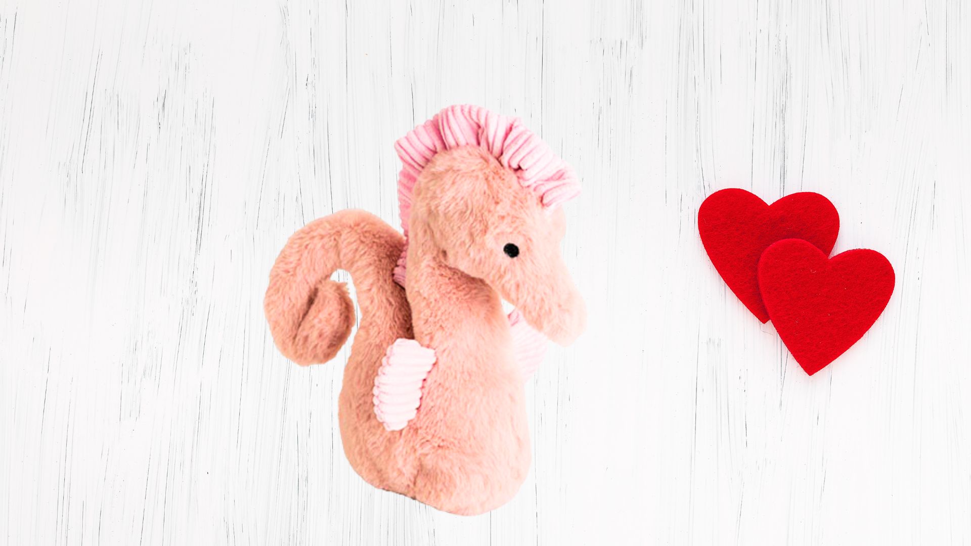 Plush Toy Seahorse Mira Dusty Pink (25cmH)