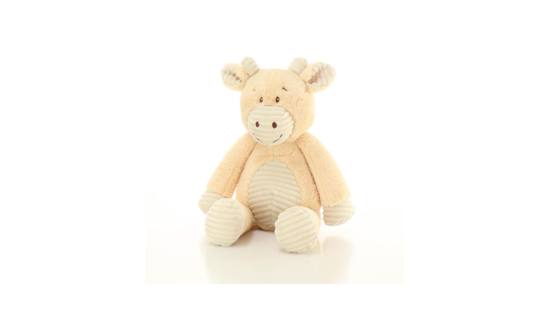 Plush Toy Sitting Giraffe Beige 29cm