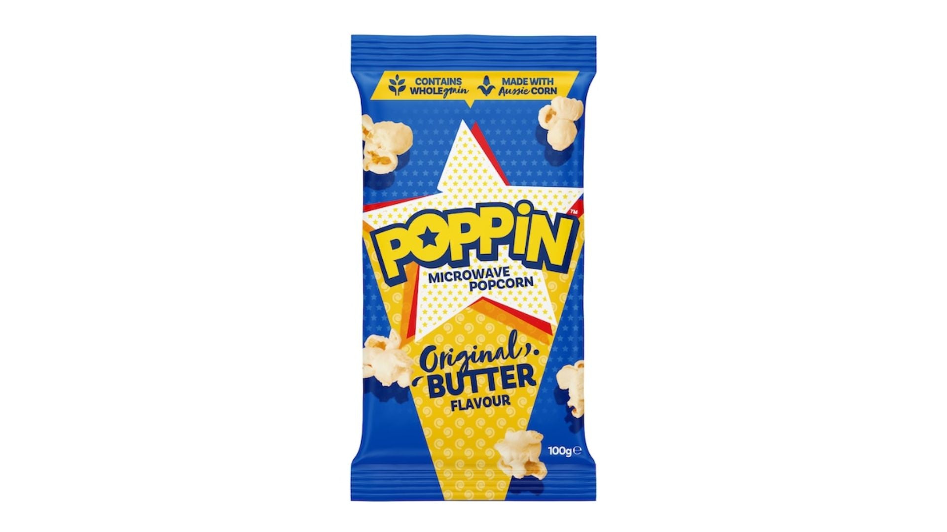 Poppin Microwave Popcorn Original Butter 100g