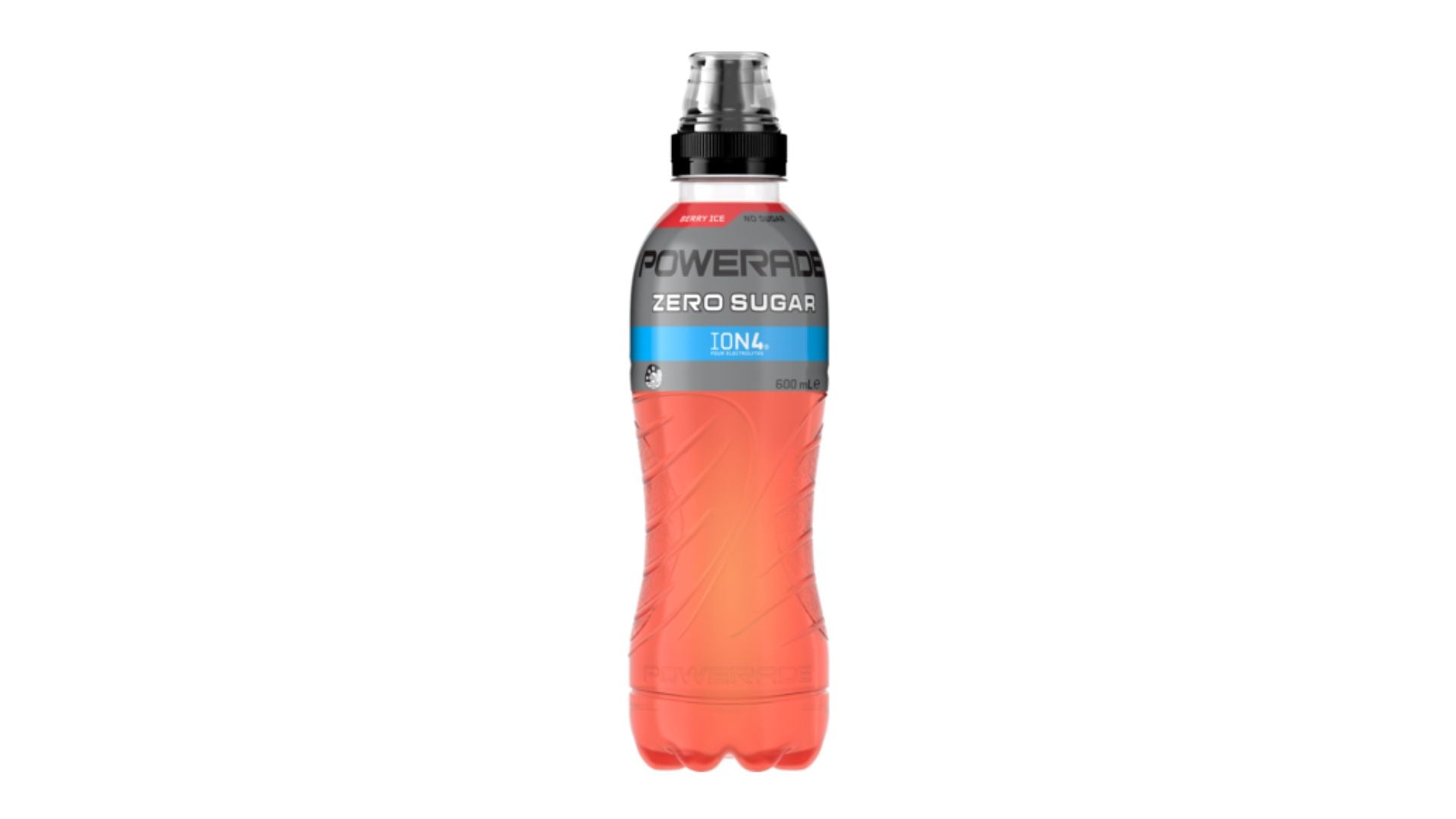 Powerade Zero Sugar Berry Ice Flo Cap 600ml