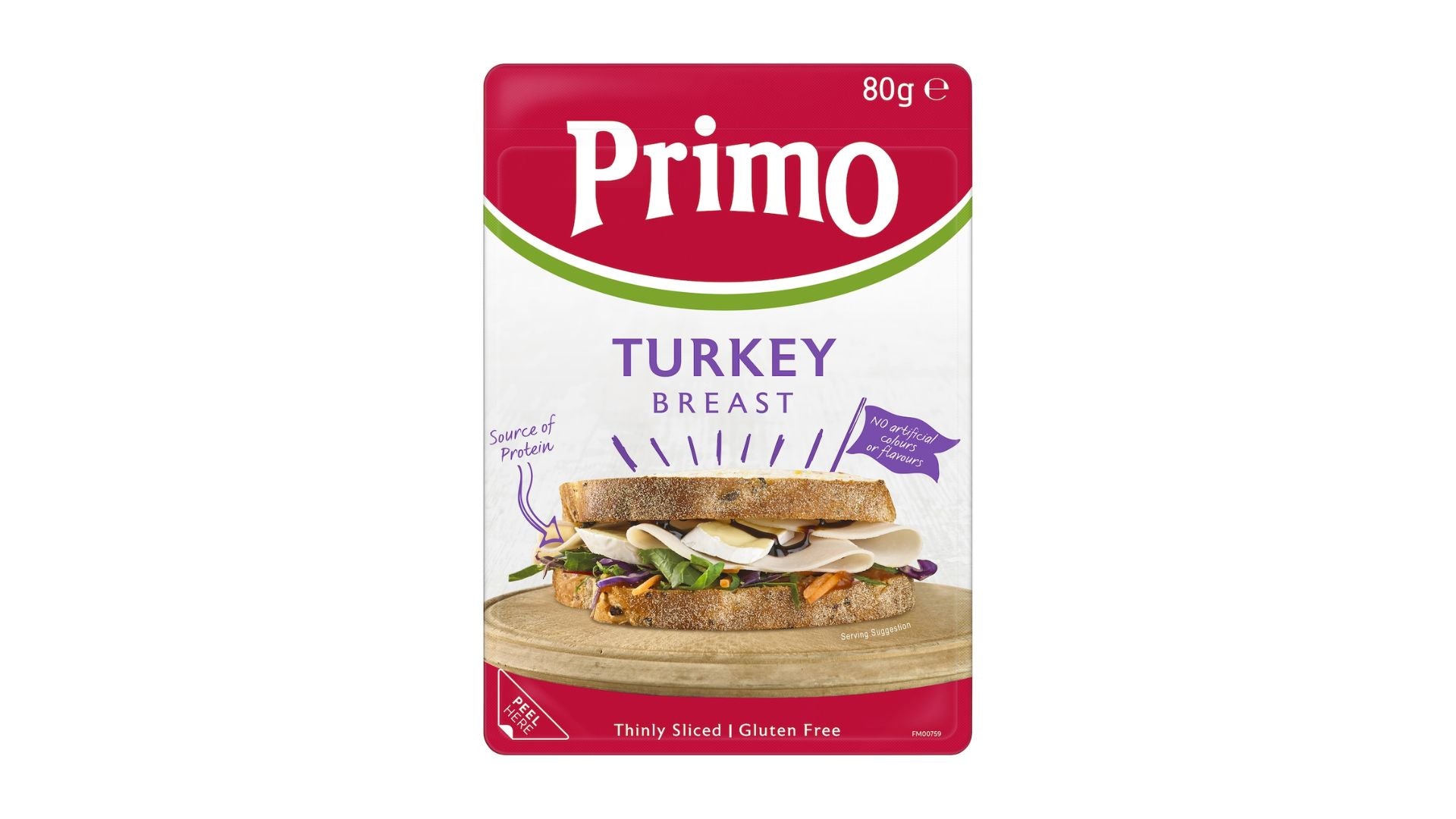 Primo Turkey Breast 80g