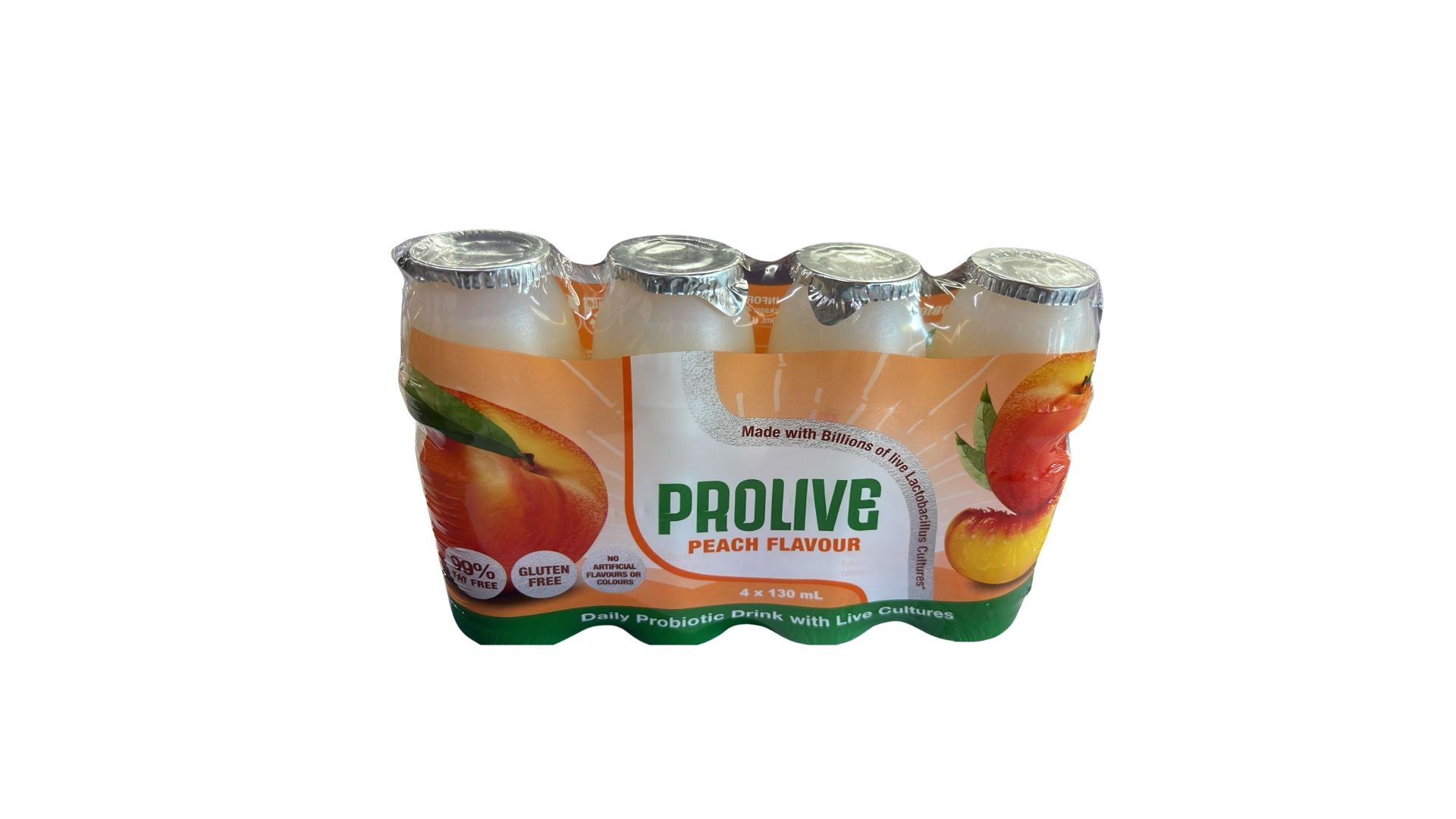 Prolive Fermented Probiotic Drink Peach 4pk 520ml