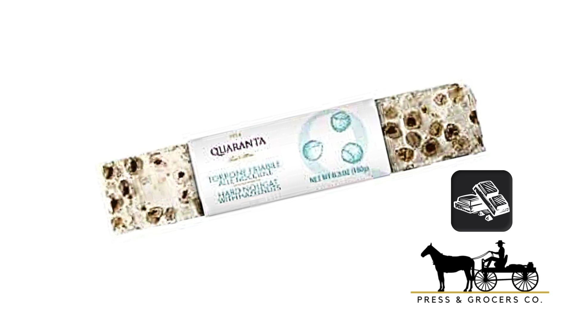 Quaranta Hard Nougat Hazelnut Bar 180g – Press & Grocers Co.