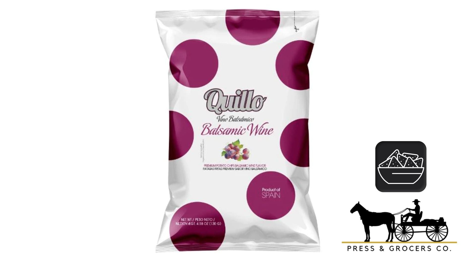 Quillo Potato Chips Balsamic Wine 130g