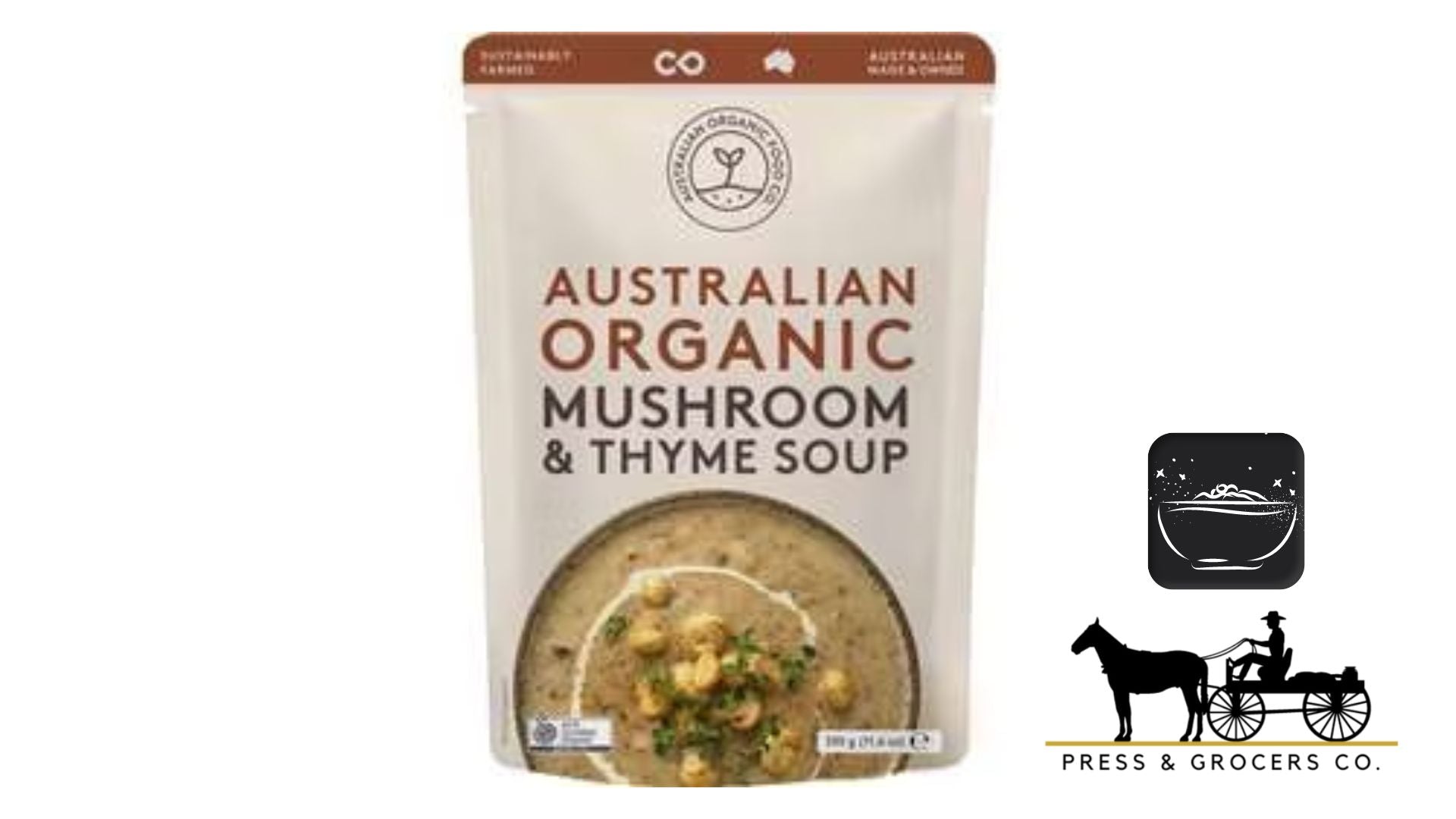 Australian Organic Food Co Soup Mushroom & Thyme 330g