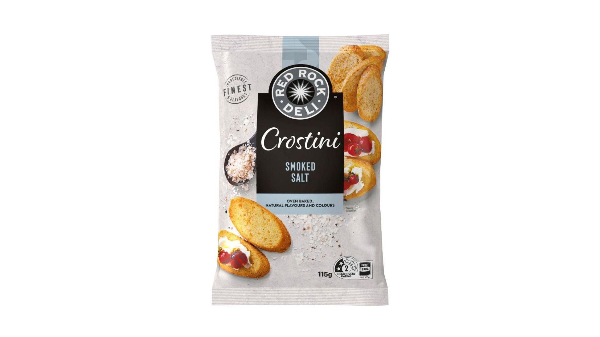 Red Rock Deli Chips Crostini Smoked Salt 115g