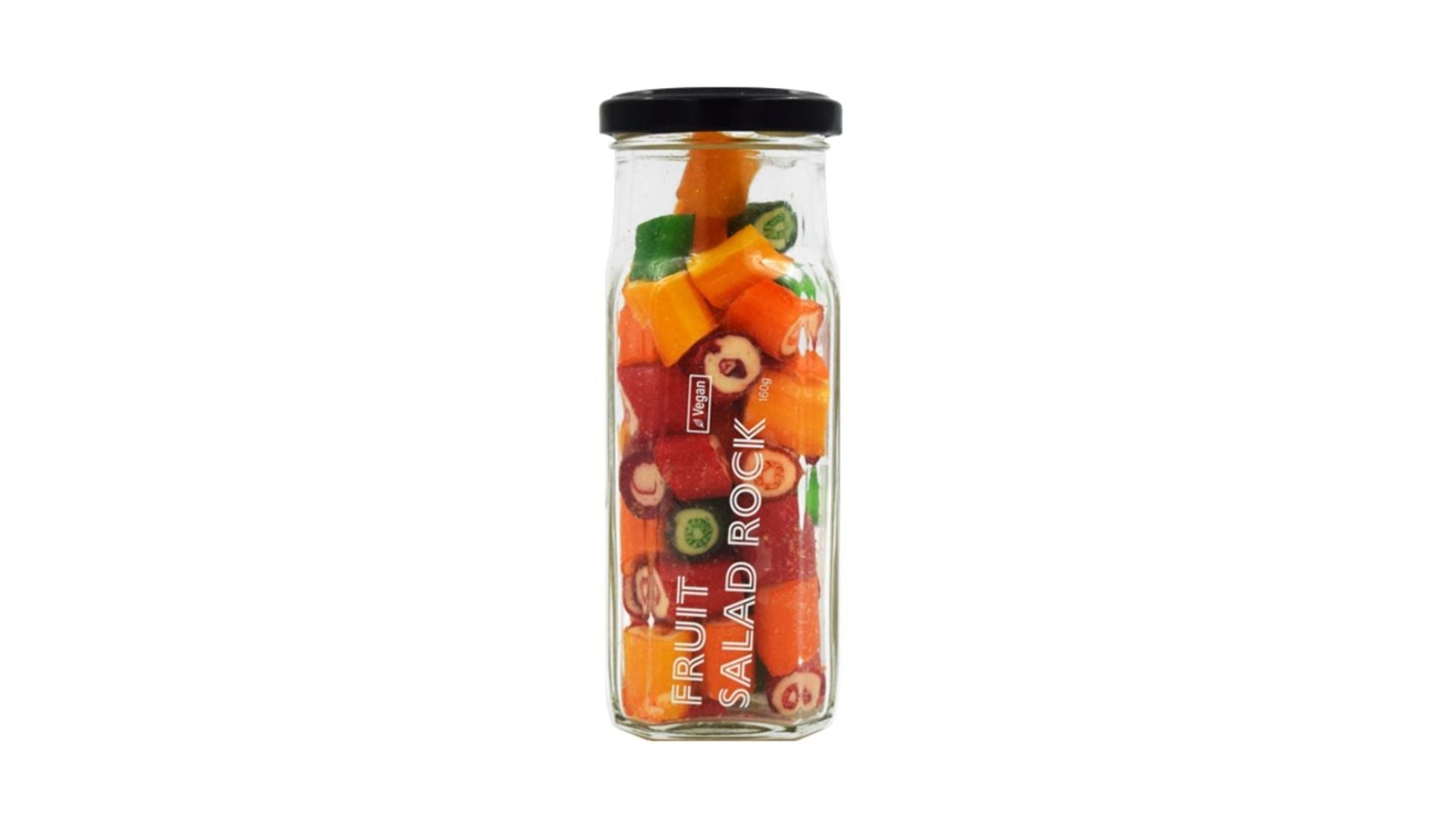 Rock Candy Fruit Salad Rock Glass Jar 160g