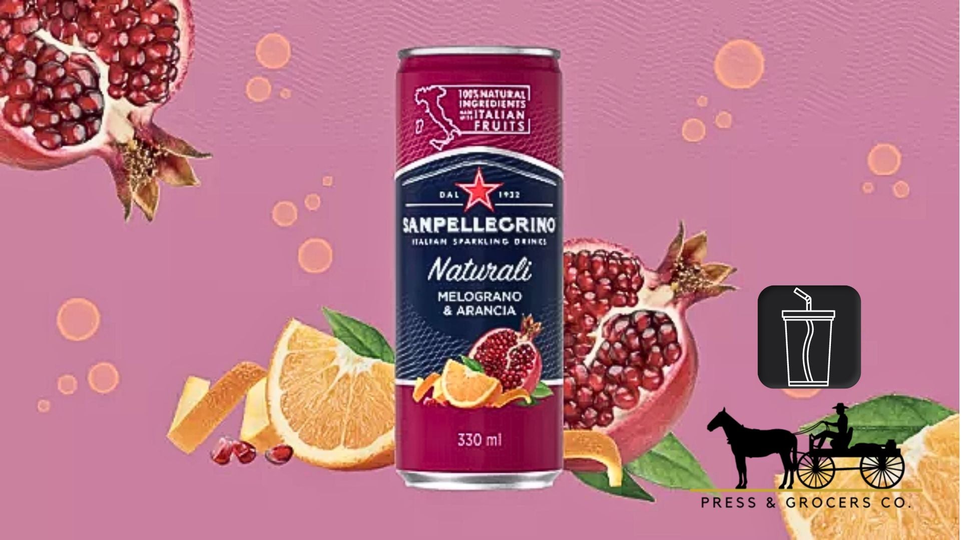 San Pellegrino Naturali Melograno & Arancia 330ml