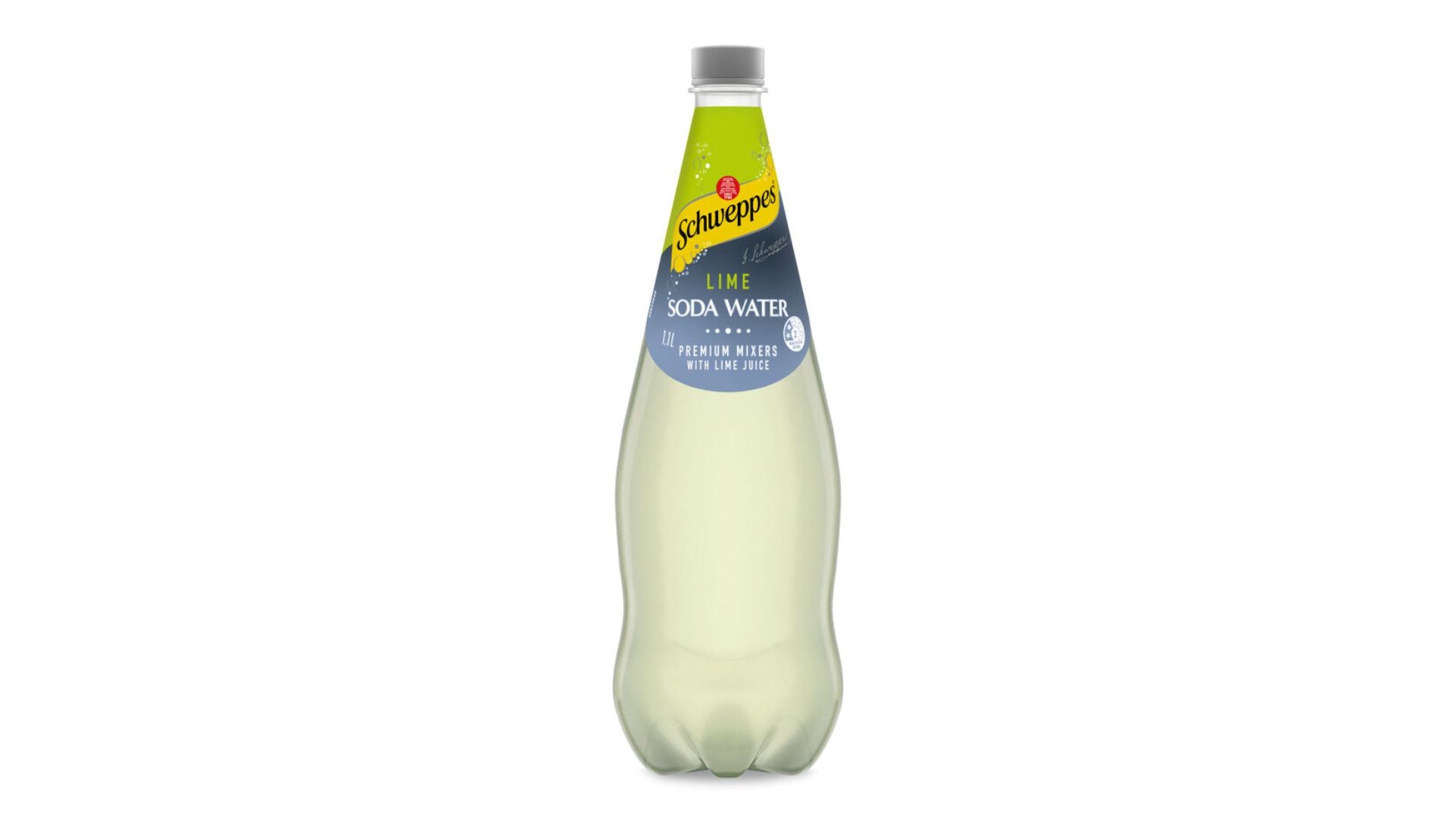 Schweppes Soda Water Lime 1.1L