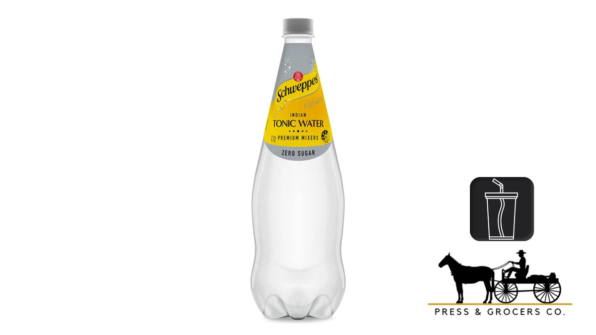 Schweppes Zero Sugar Tonic Water 1.1L – Press & Grocers Co.