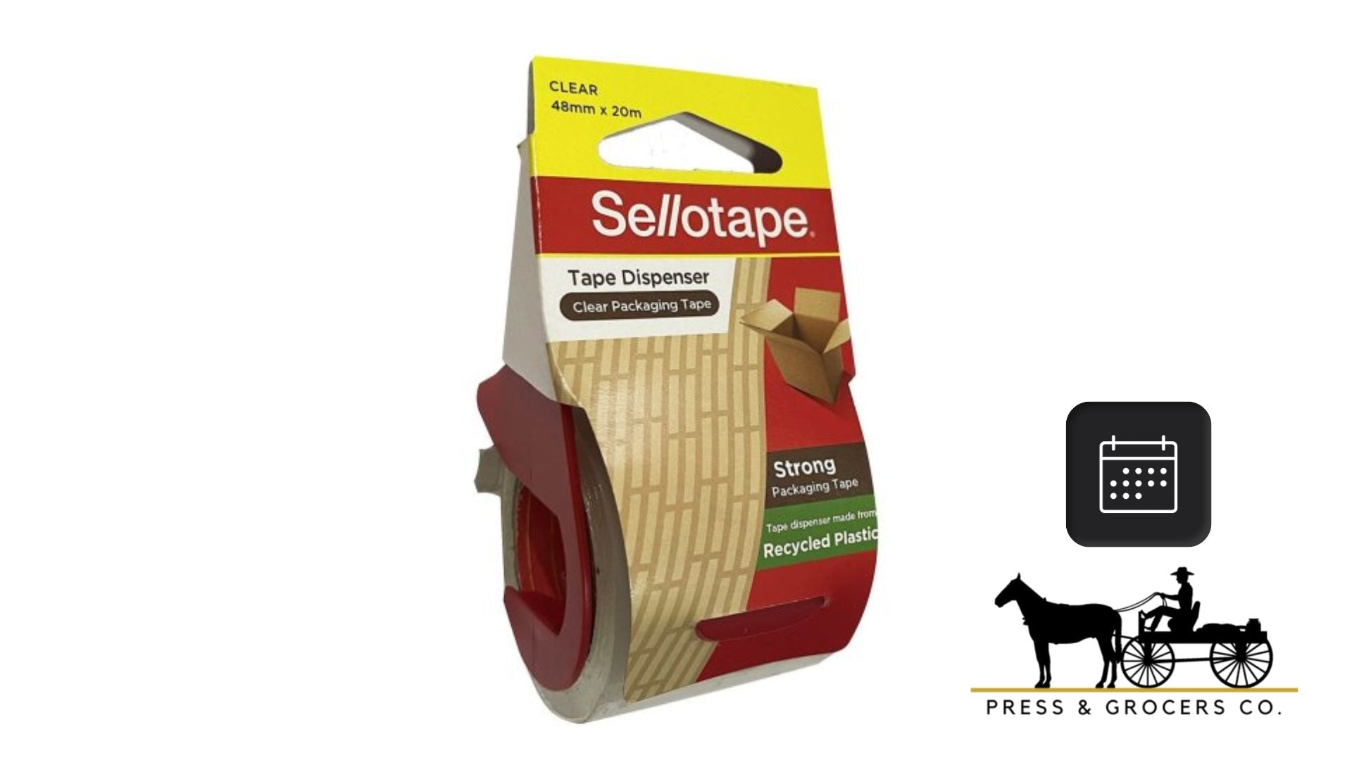 Sellotape Hand-Held Dispenser Packaging Tape Clear 48mmx20m