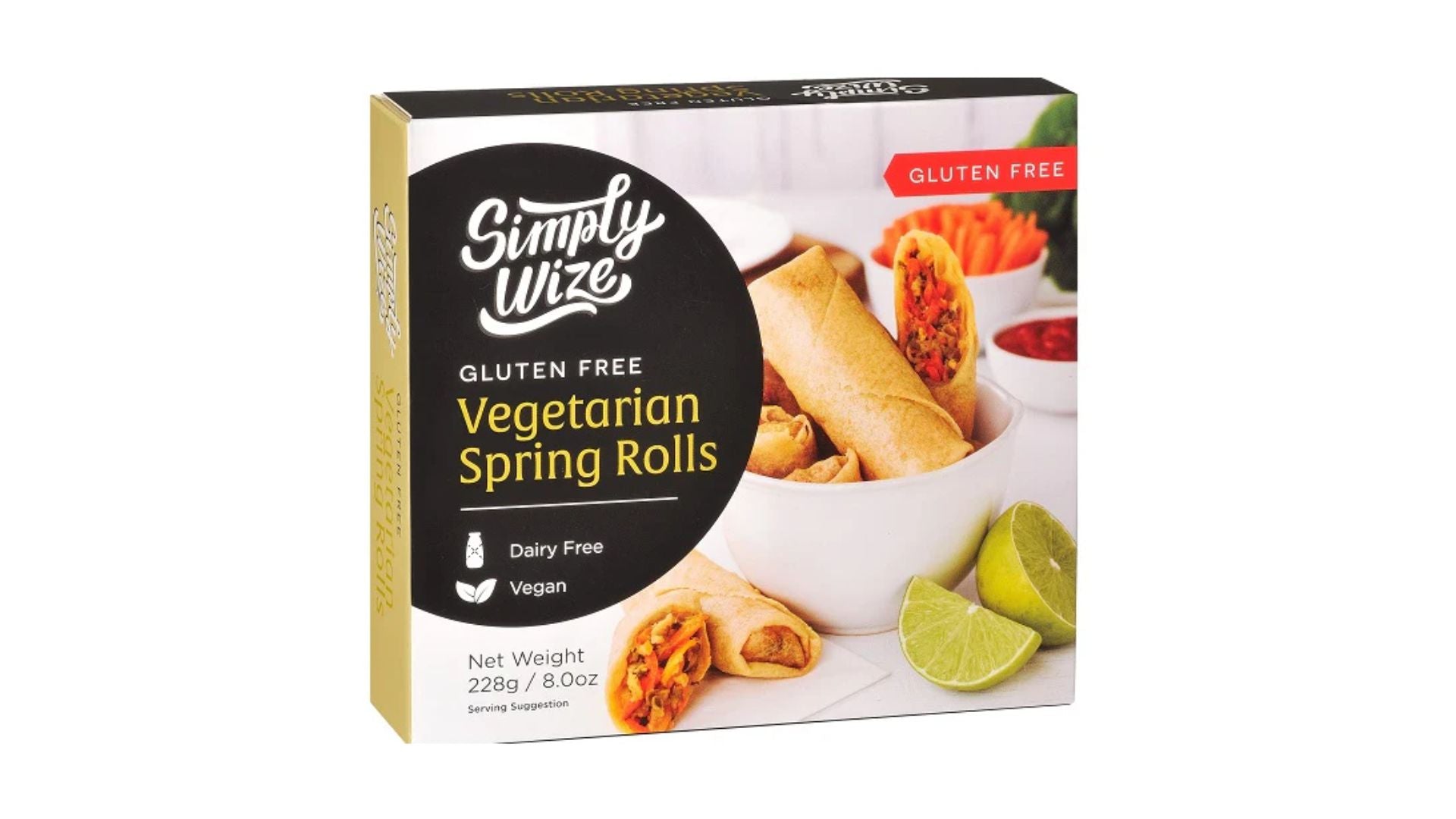 Simply Wize Vegetarian Spring Rolls 228g