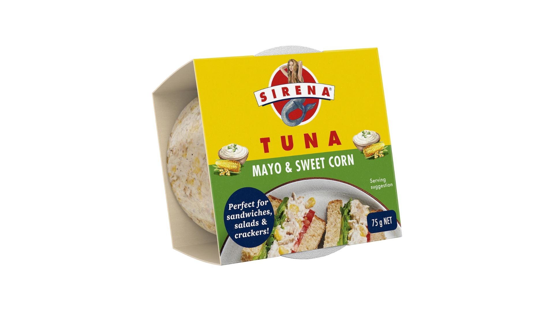Sirena Snacking Tuna Mayo & Sweet Corn 75g