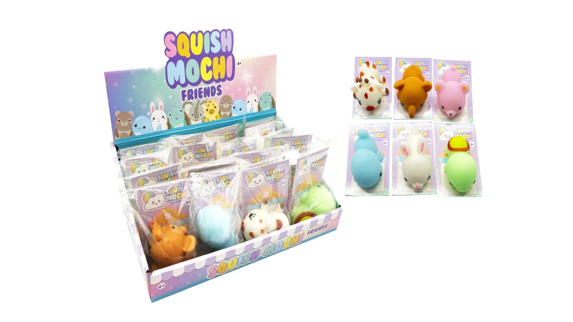 Squish Mochi Friends Assorted Ea