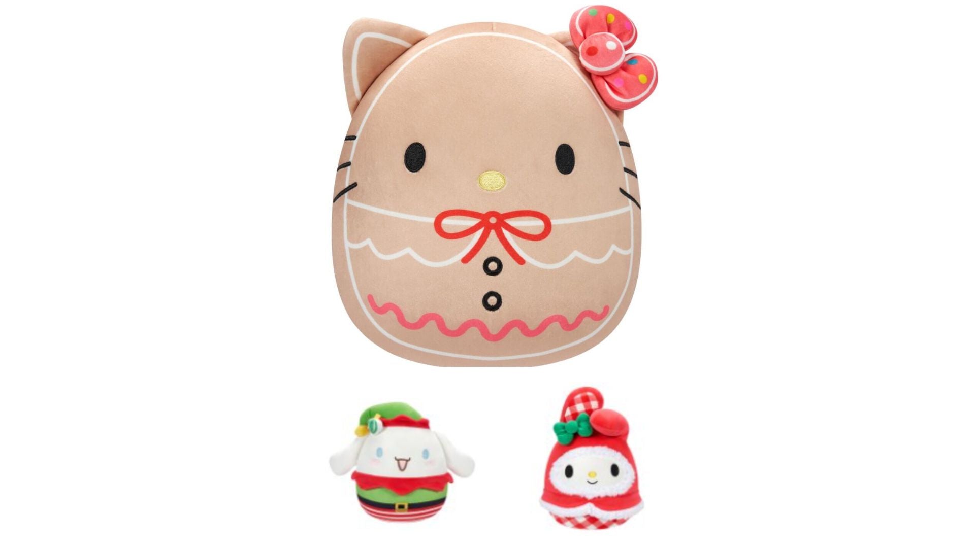 Squishmallows Xmas Sanrio 10" Plush Toy Assorted 1pc